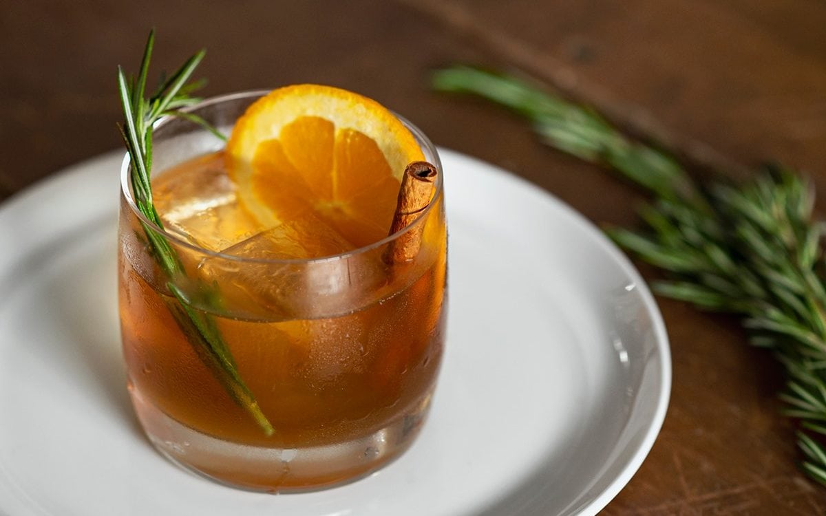 A sage-infused KOVAL cocktail