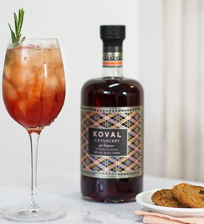 KOVAL Cranberry Gin and a Thanksgiving spritz