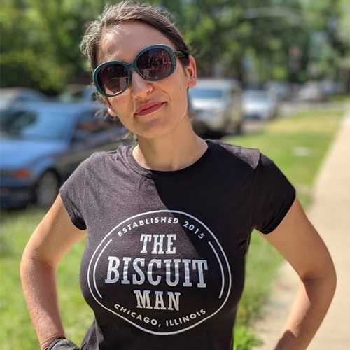 The Biscuit Man 5th Anniversary Logo T-Shirt